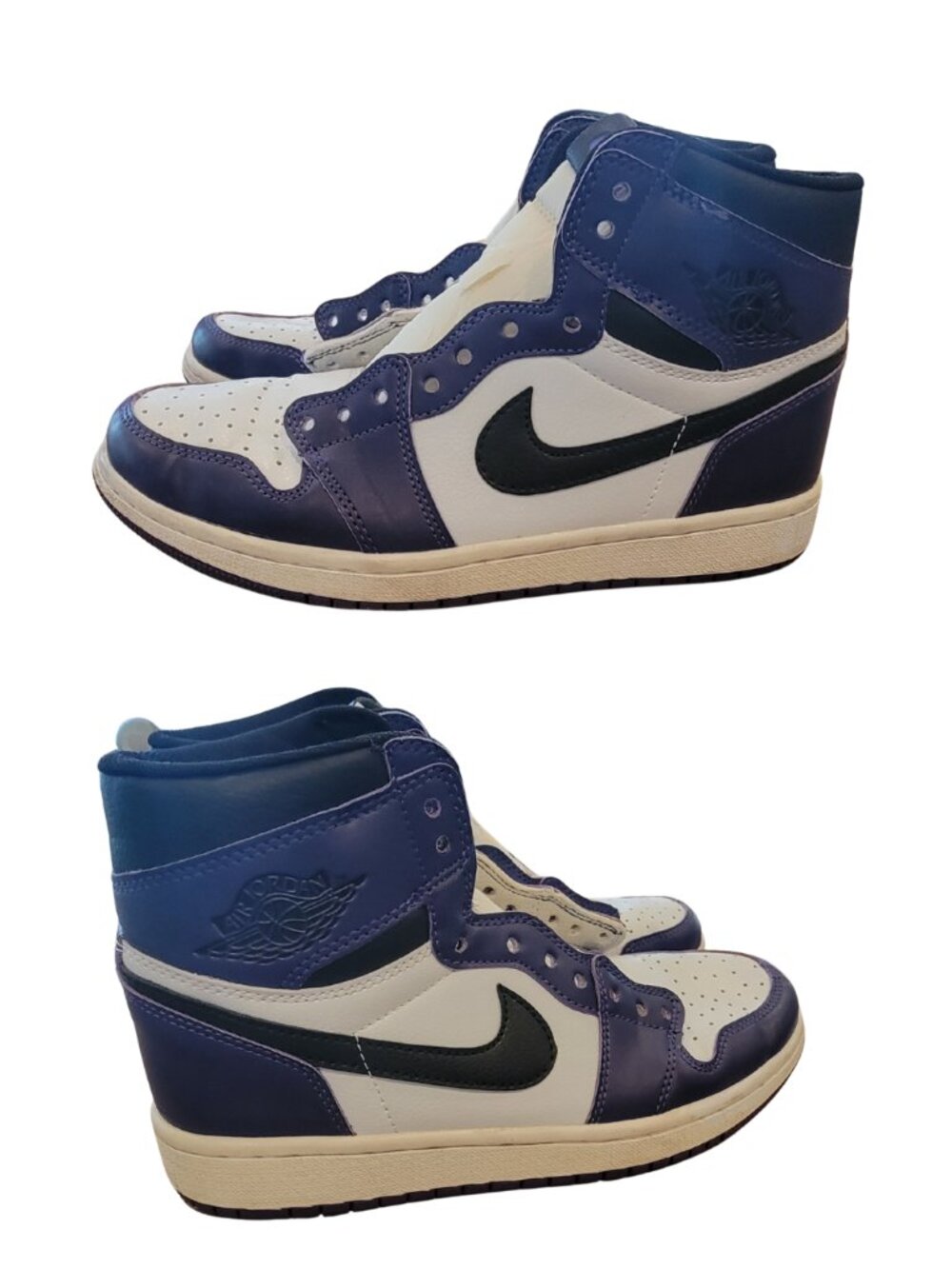 Nike Air Jordan High Top Purple/White/Black Sneakers
